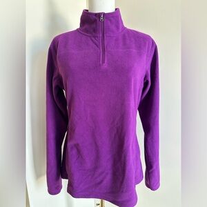 EUC Dark Pink Fleece Pullover - Medium
